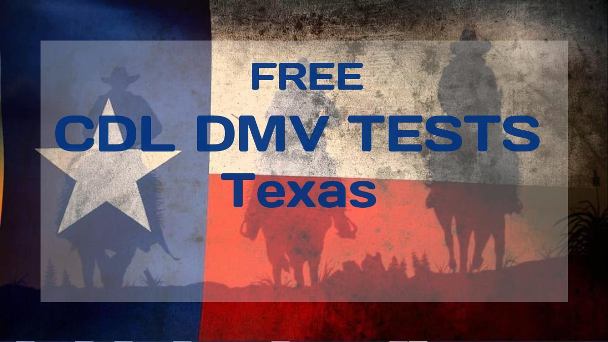 Texas's DMV CDL Practice Tests 2024 for FREE