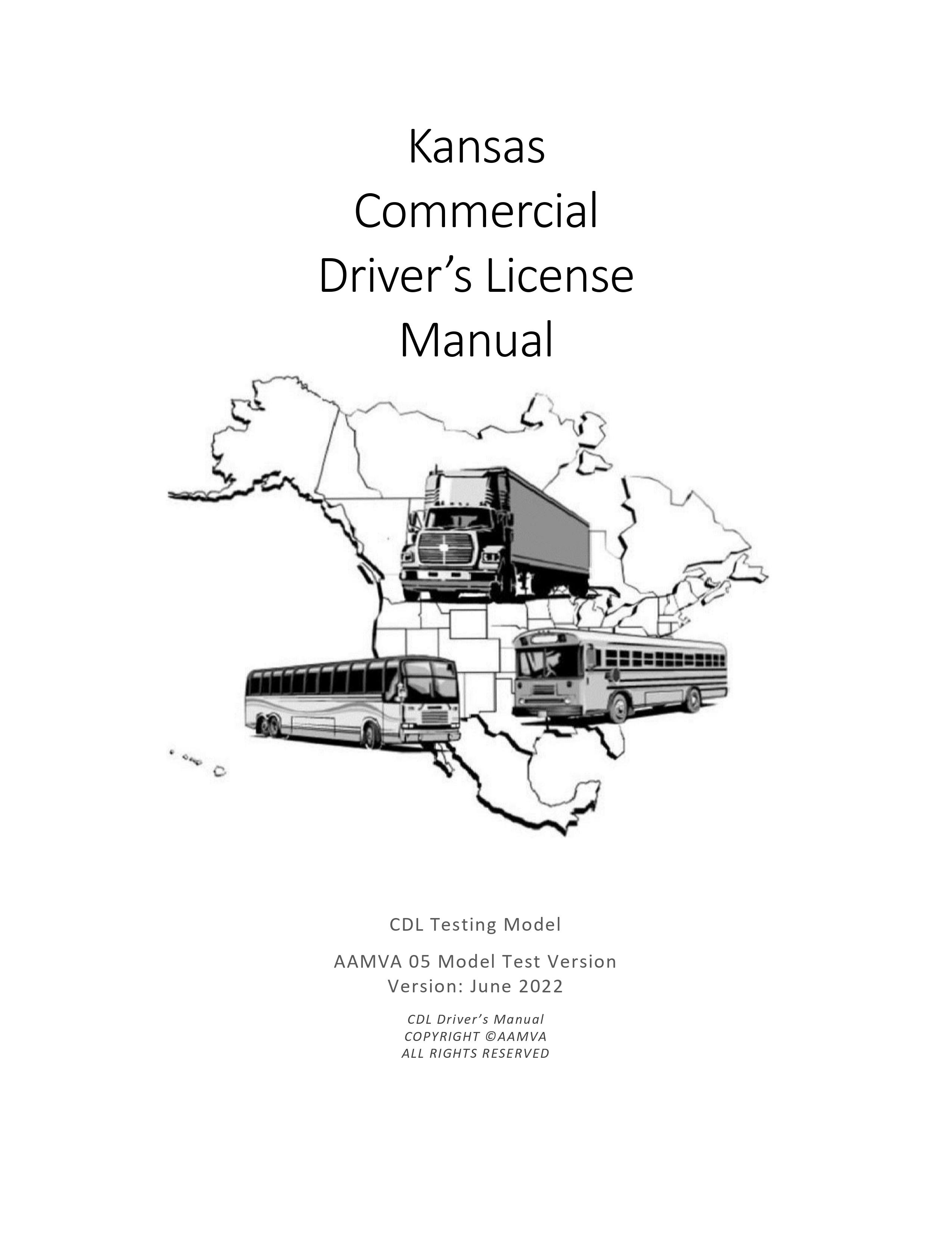 Kansas's CDL Manual 2023 Commercial Driver Handbook