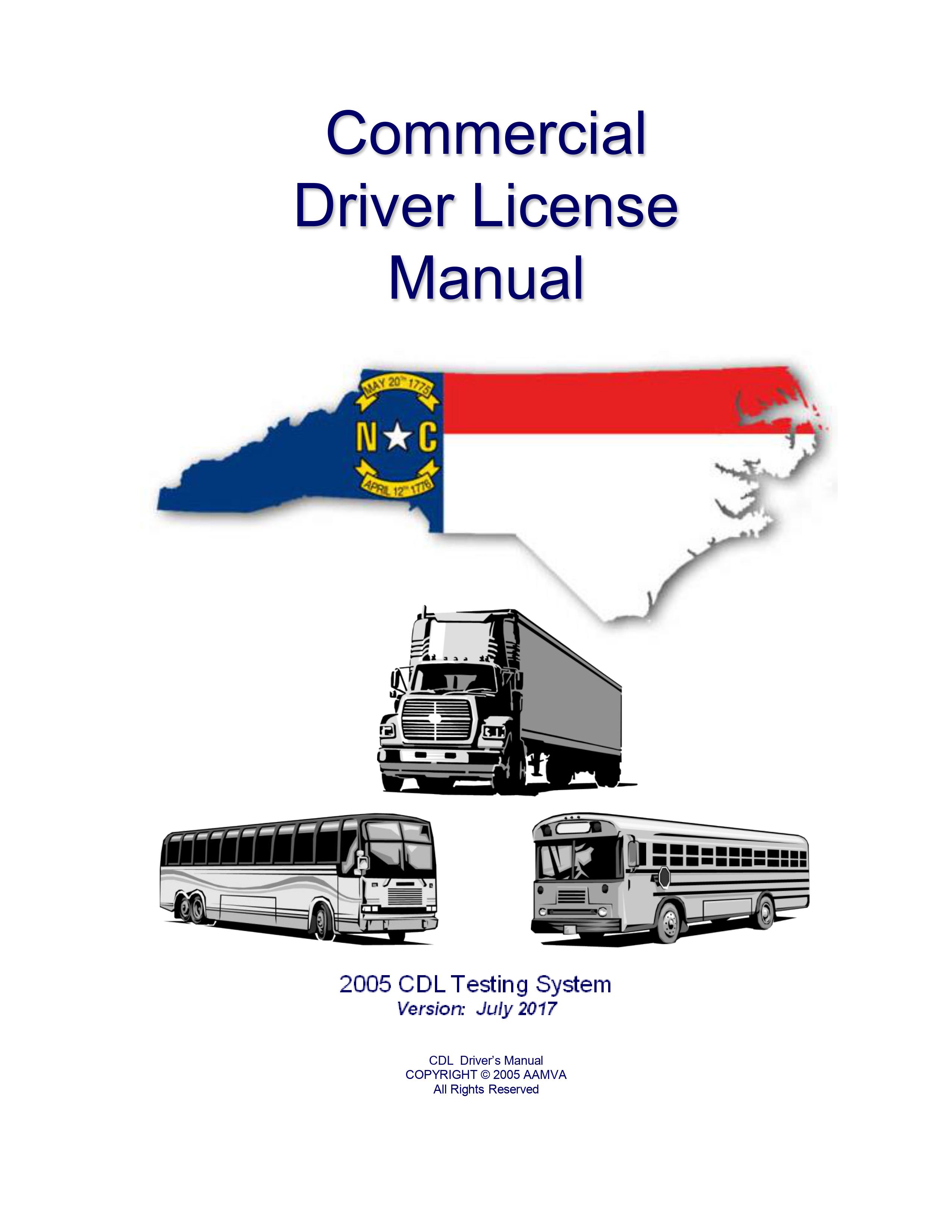 North Carolina's CDL Manual
