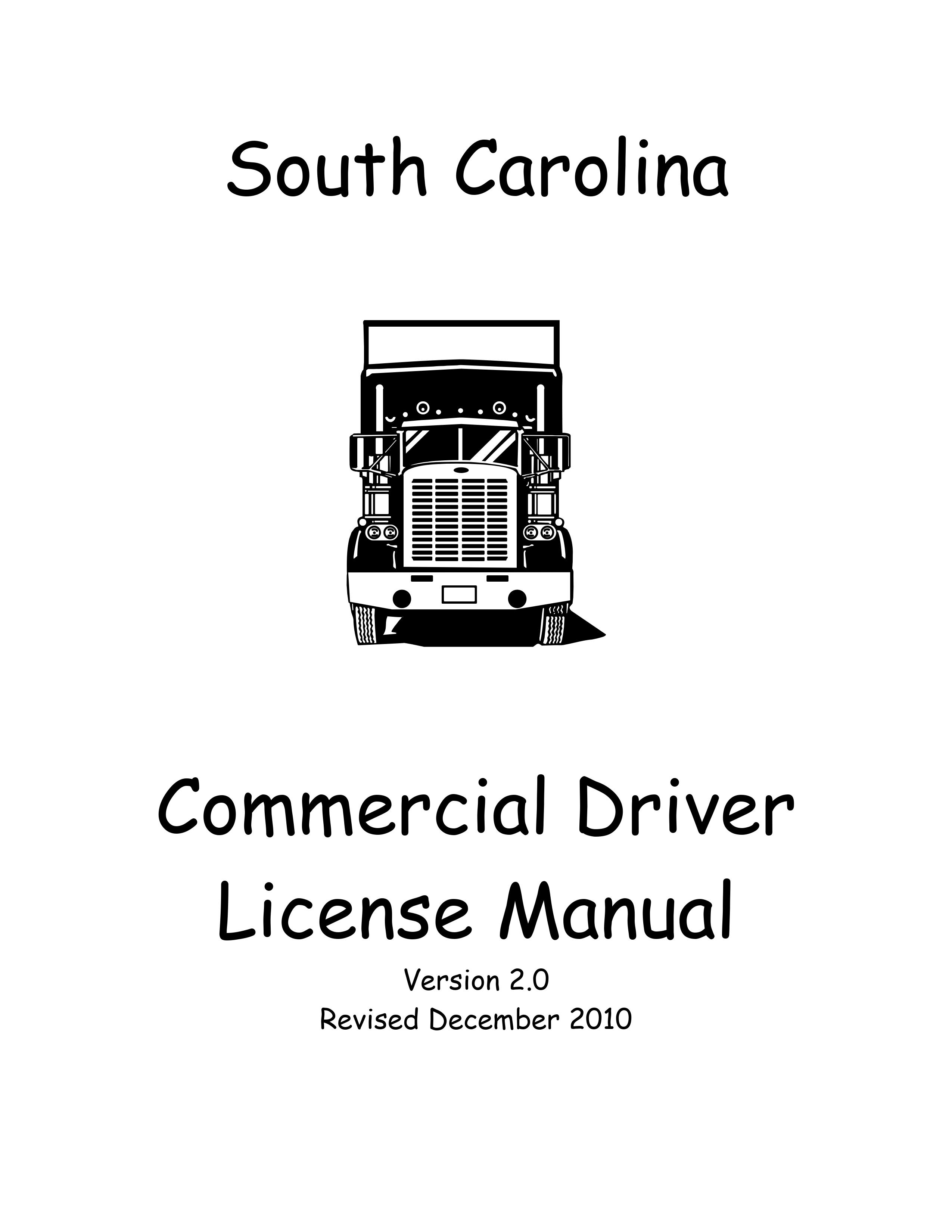 South Carolina's CDL Manual